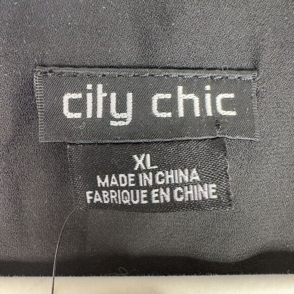 City Chic Ivanna Maxi Dress Black Gold‎ Scarf Print Plus 22 XL Boho Romantic NWT - Picture 7 of 16